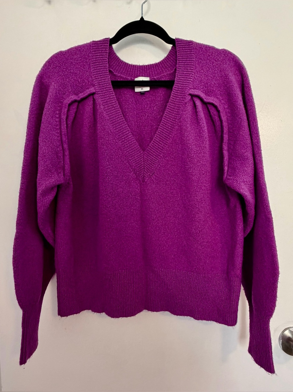 CAbi Magenta V-Neck Sweater